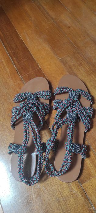 Originais sandálias de corda da marca Bimba Y Lola, n. 38