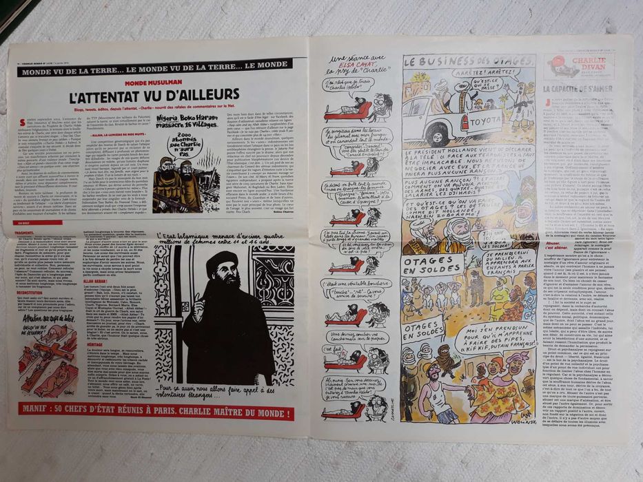 Jornal/Revista Charlie Hebdo - "Je Suis Charlie" N° 1178 14/01/2015