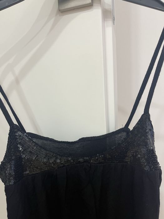 Top alças, com lantejolas