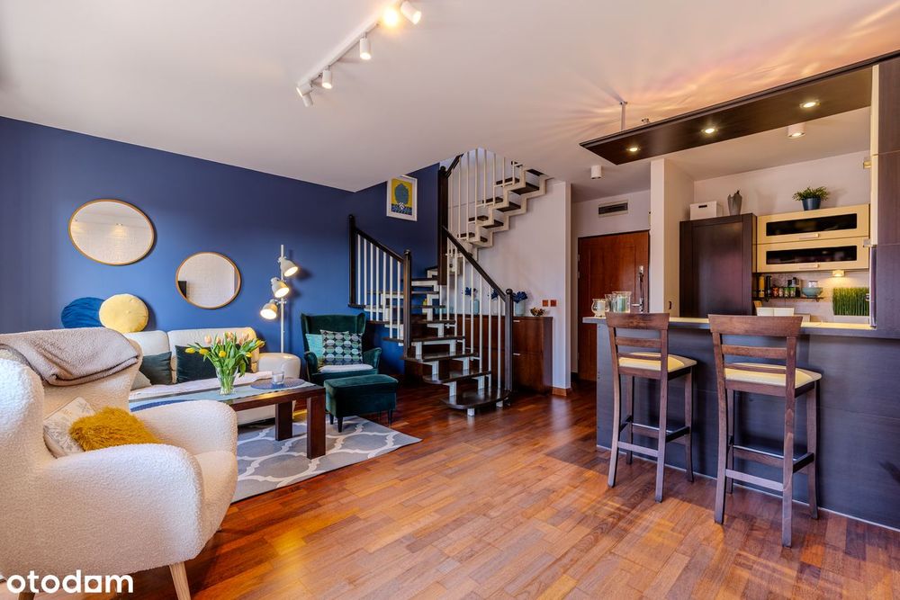 Dwupoziomowe, 2 pokoje, 53,22 m² | duży balkon | k.lokatorska | Wysoka - Widok 2