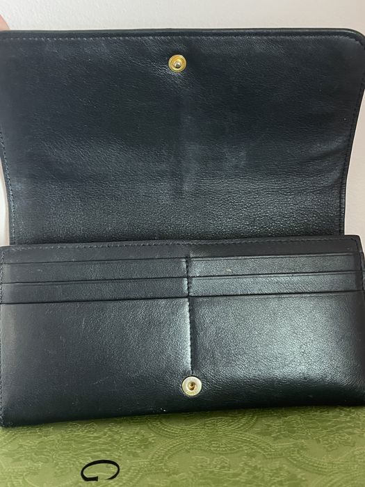 Skórzany portfel Chloe flap leather wallet