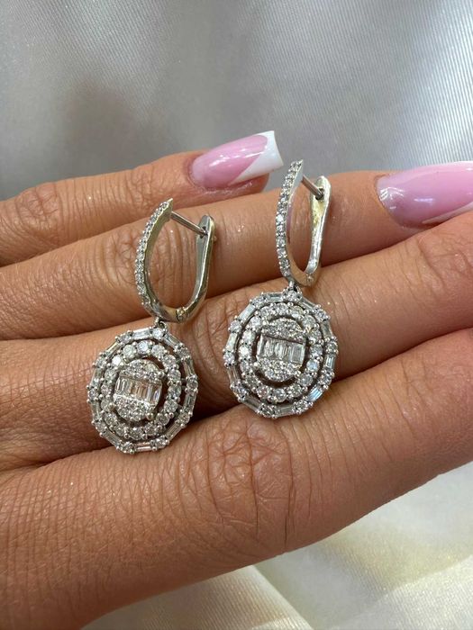 Kolczyki z diamentami naturalnymi 2.00 CT