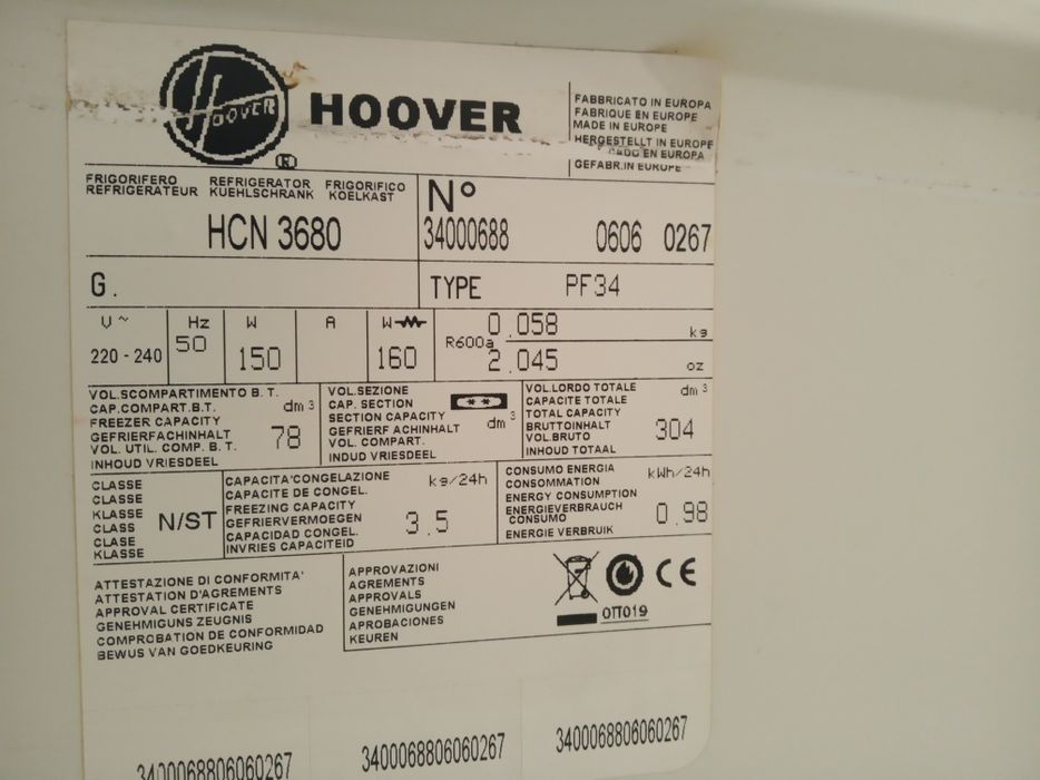 Frigorífico De duas portas