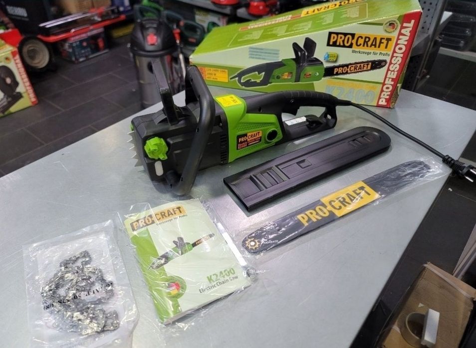 Пила Цепная ProCraft K2400 Плавный пуск 405мм Шина Электропила Медная