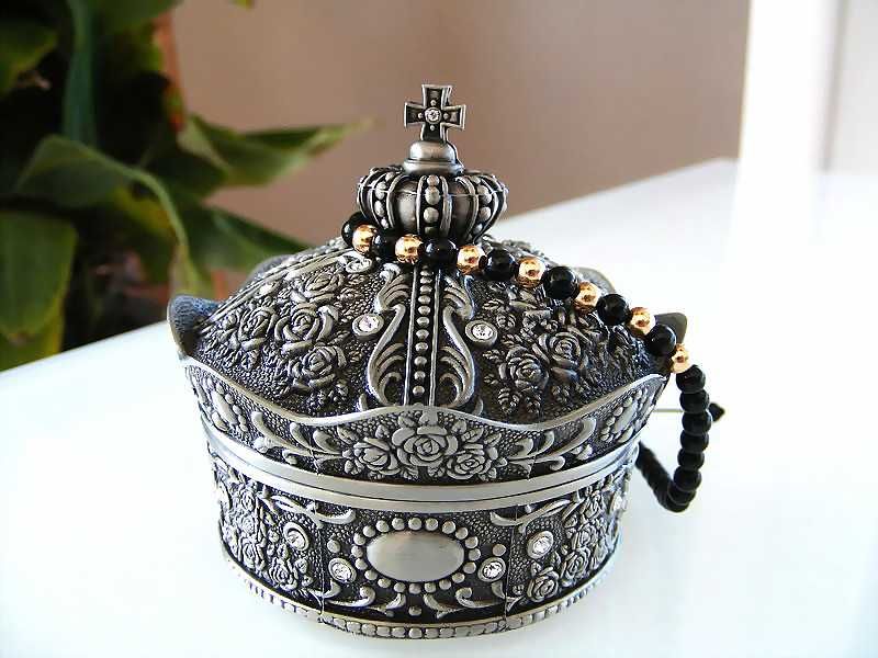 Bransoletka męska 7 grzechów (18k złoto, turmalin)