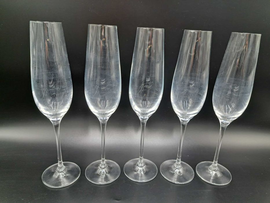 Kieliszek do szampana, wina musującego huta szkła Krosno