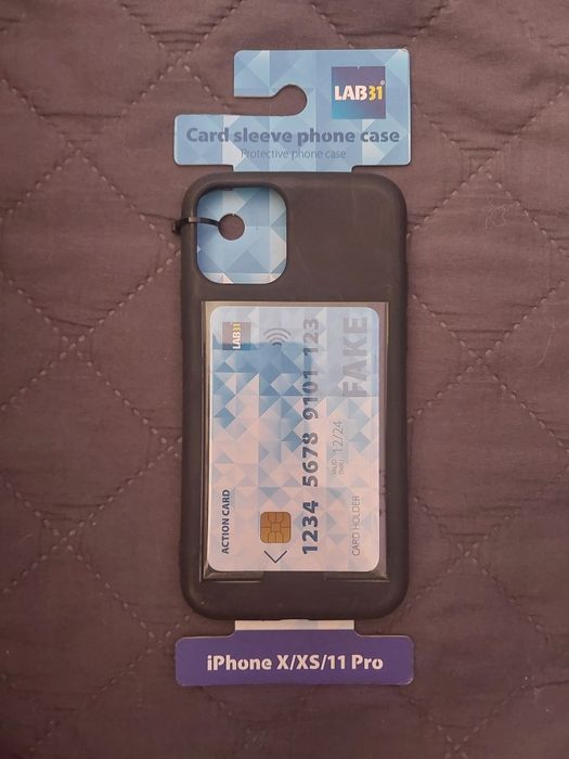 Czarne Etui na telefon iPhone X/XS/11 Pro