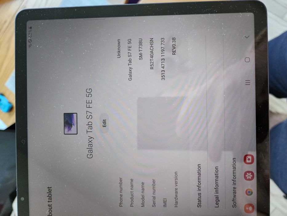 Samsung Galaxy Tab S7 FE 5G 4/64GB Wi-Fi Mystic 4G LTE SM-T738U Новий