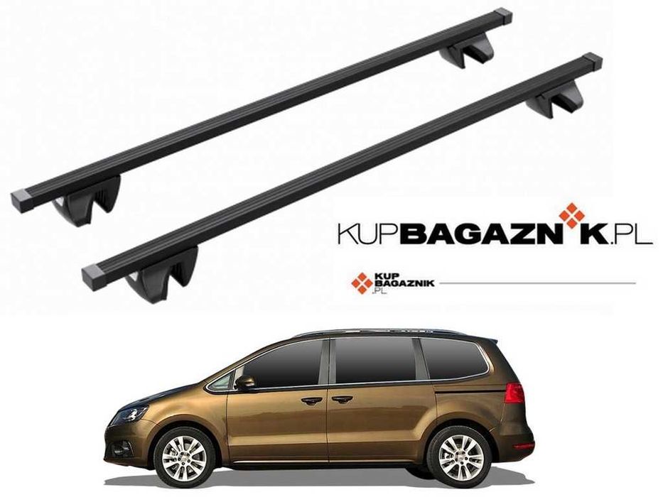 Bagażnik Dachowy Seat Alhambra 2010 do 2020 bazowy belki dach relingi