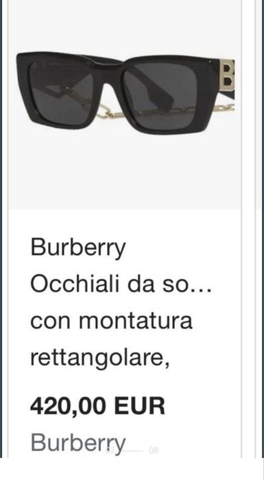 окуляри з ланцюжком Burberry
