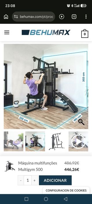 Vendo Máquina multifunções Multigym 500