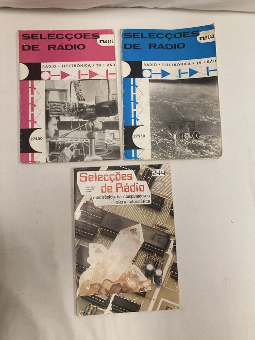 Conjunto de 3 Revistas Selecções de Rádio