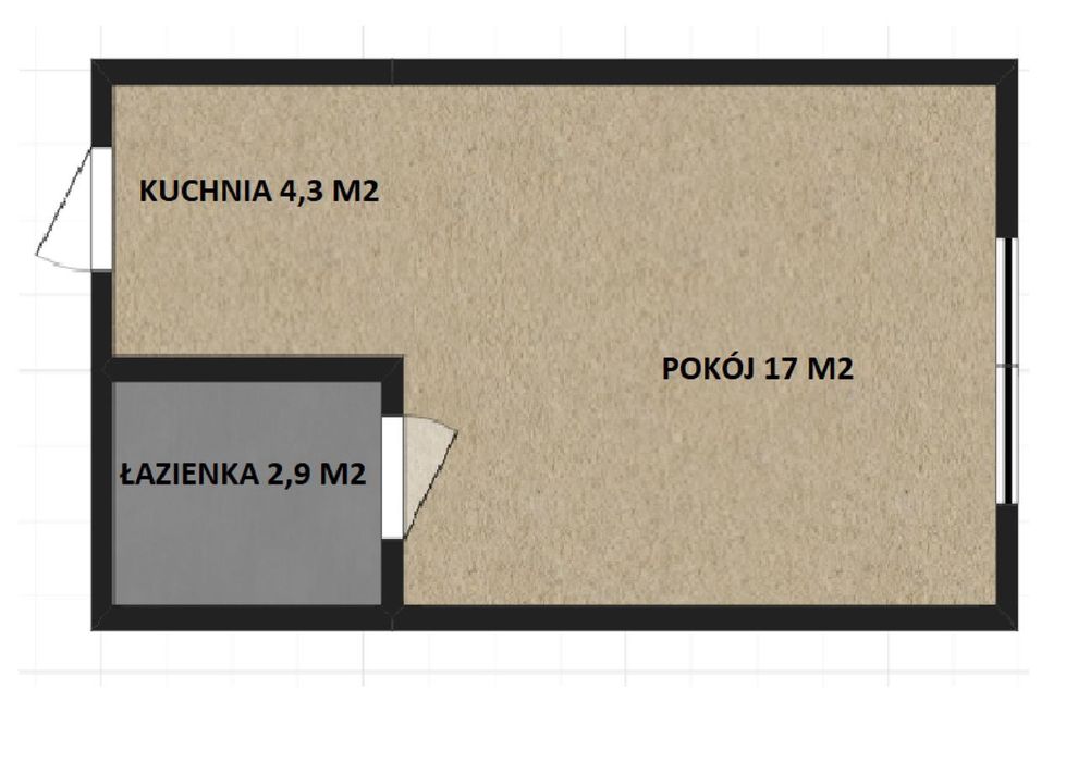 Kawalerka z miejscem parkingowym do wynajęcia od zaraz - Kraków