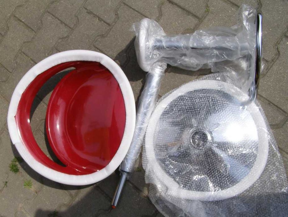 Krzesło barowe ze stali chromowanej hoker nowe