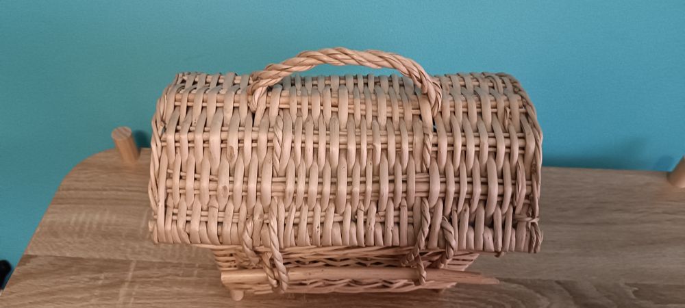 Cesta madeira vintage