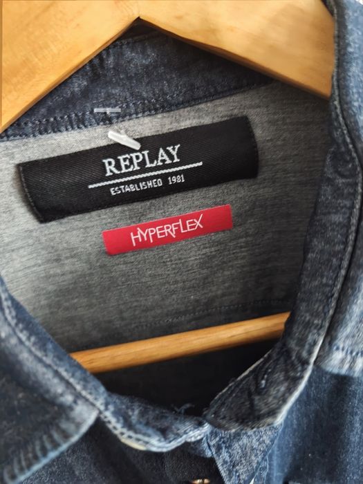 Nowa męska koszula jeansowa Replay Hyperflex  M