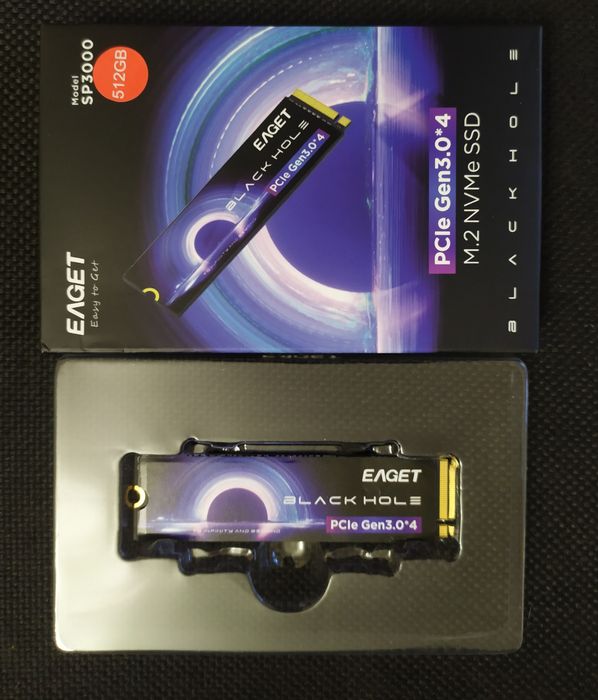 Новый nvme ssd на 512gb gen3.0 M.2 2280 pci3.0