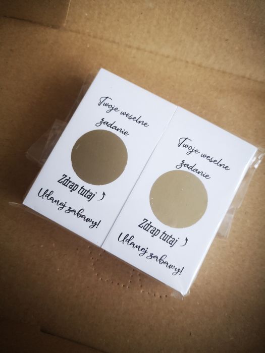 #4 zdrapki z zadaniami weselnymi