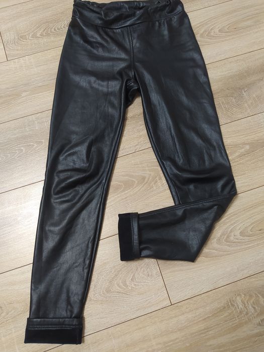 Утеплені зимові штани брюки лосіни з екошкіри екокожа 42/44 C/M