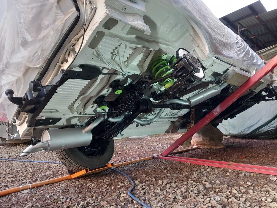 Konserwacja podwozia z piaskowaniem