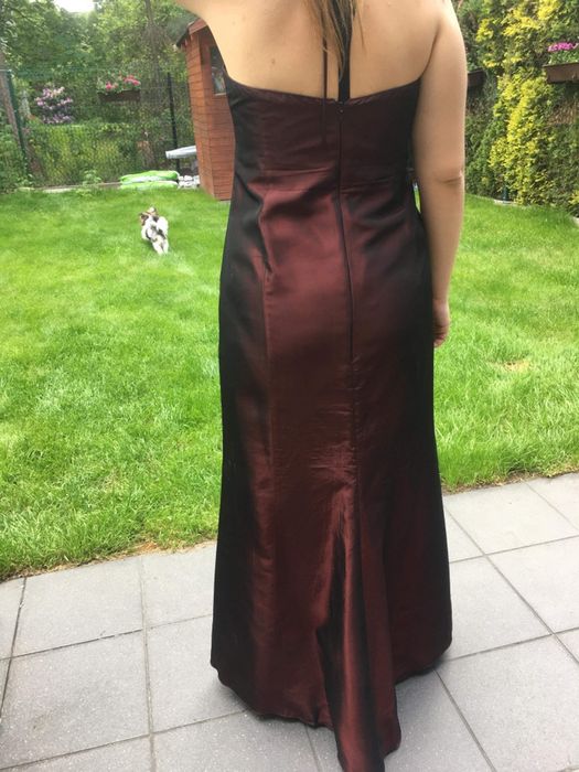Nowa sukienka wieczorowa, balowa, kolor bordowy rozm. 40/42