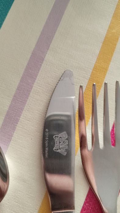 Talheres do panda e patrulha pata