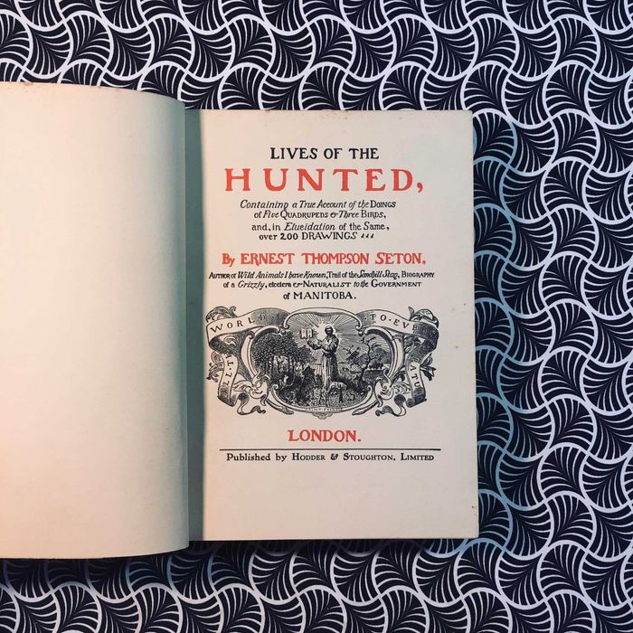 Lives of the Hunted (1st edition) - Ernest Thompson Seton