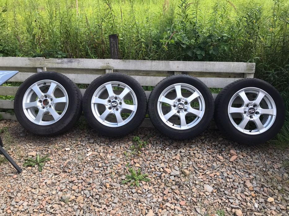 Felgi aluminiowe MSW 16" + opony Michelin 205/55 R16 – komplet 4 szt. | 5x100