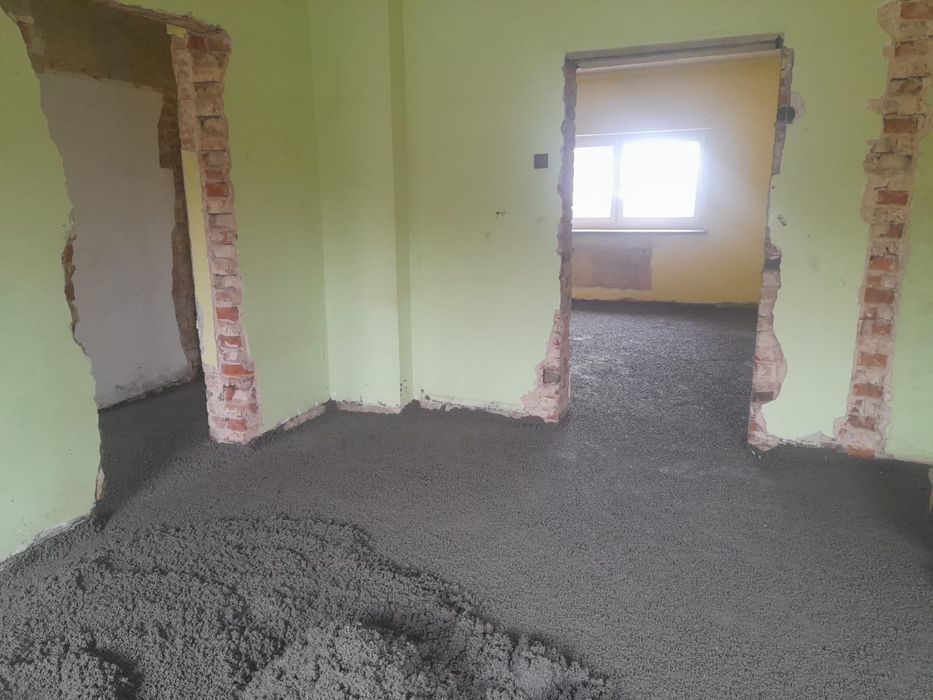 Wylewki maszynowe, Posadzki, Styrobeton