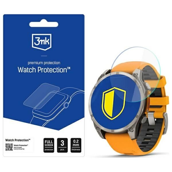 Szkło hybrydowe 3MK FlexibleGlass Watch do Garmin Fenix 8 Amoled 47mm
