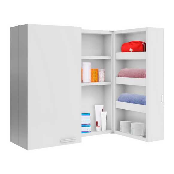 Wisząca apteczka metalowa z wada