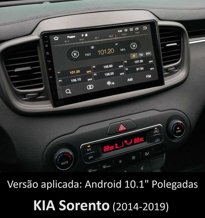 (NOVO) Rádio 2DIN • Kia SORENTO • (2002 até 2020) • Android [4+64GB]