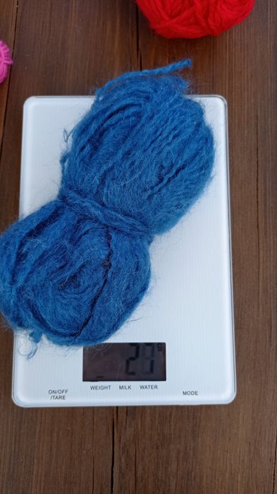 Włóczka Moher wełna chaber błękit niebieska wełnianą moherowa DIY nowa