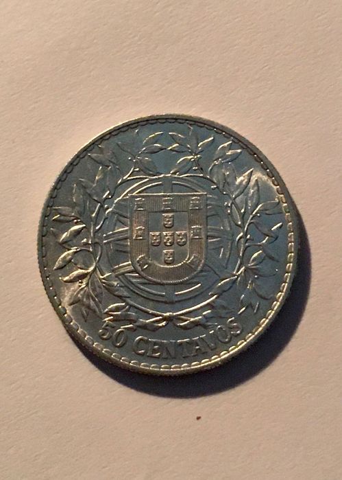 1916 - 50 centavos - prata 835 - 30 mm - 12.5 g