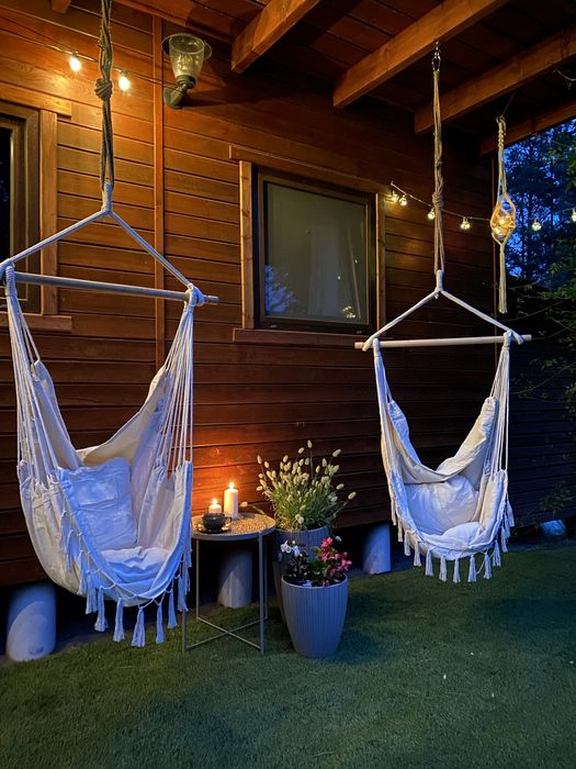 Domki w sam las. Domek Bory Tucholskie nad jeziorem