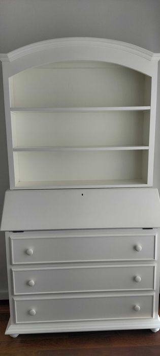 Quarto cama madeira maciça  (carvalho) Lacado - Colchão NOVO!