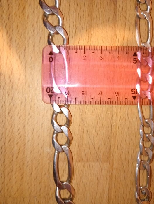 Srebrne łańcuszki. Srebro. Pancerka/figaro