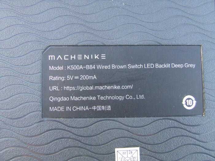 Machenike K500A-B84 75% механічна USB клавіатура/Укр+Eng/Brown switch