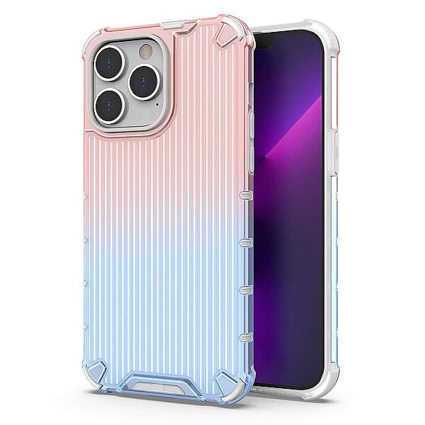 Ombre Protect Case etui do iPhone 13 Pro pancerny pokrowiec różowo-nie