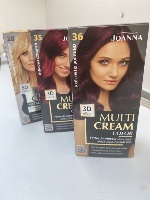 Joanna multi cream color x3 kolory
