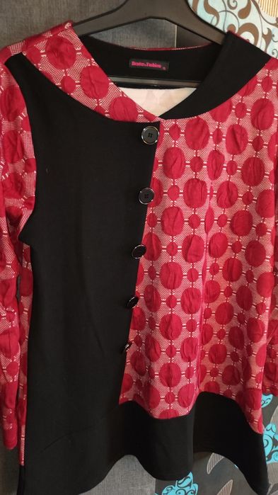 Tunika burgund z czarnym XL , Benter & Fashion