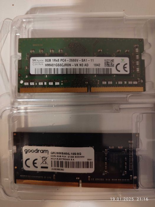 Pamięć RAM 8GB 2666; Goodram+SKhynix