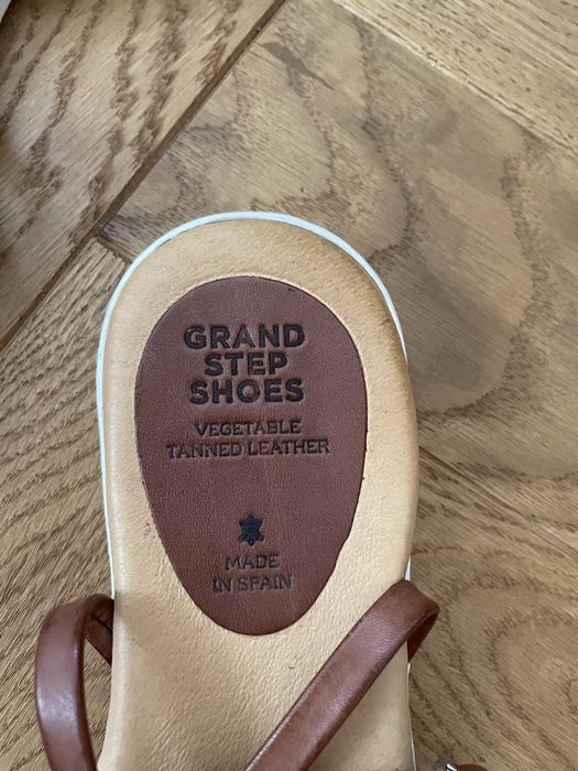 Sandały Grand Step Shoes r.37 skóra naturalna hiszpańskie