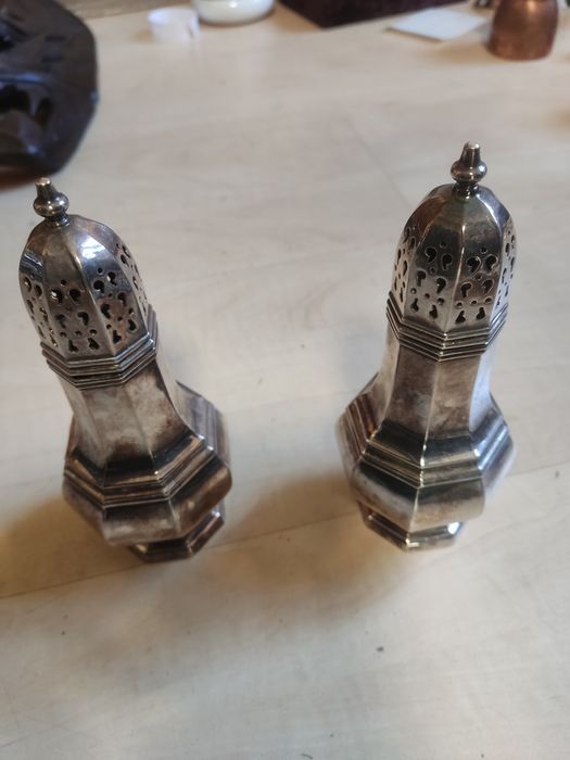 Посеребрение,сахарницы, орёл ,петушок.