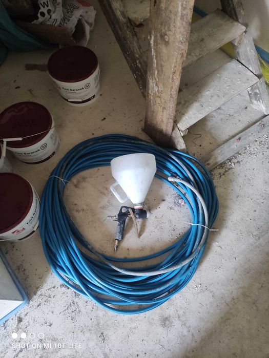 Kompresor 150 l zestaw do tynków natryskowych, wynajem