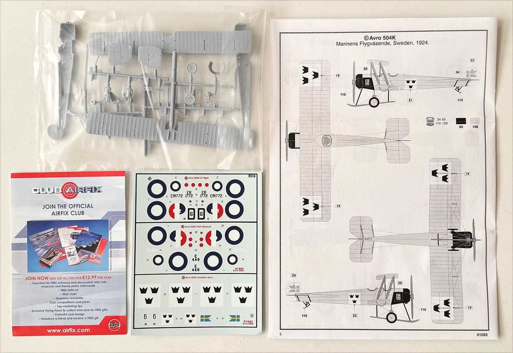 Airfix_AVRO 504K. Esc.1:72. Completo e como novo.