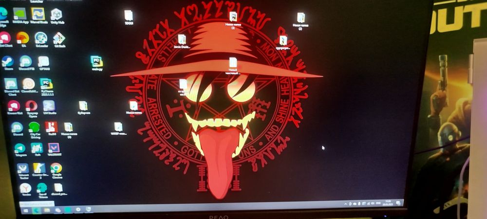 komputer+monitor+mikrofon+klawiatura+mysz