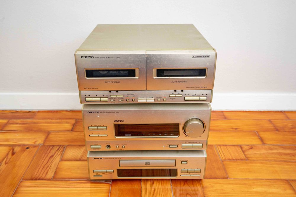 Aparelhagem onkyo em 3 modulos