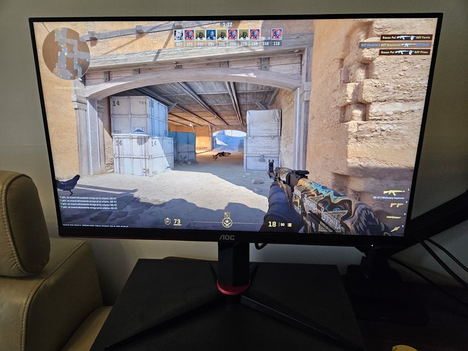 Monitor AOC WQHD 165Hz 24 cale Q24G2A/BK