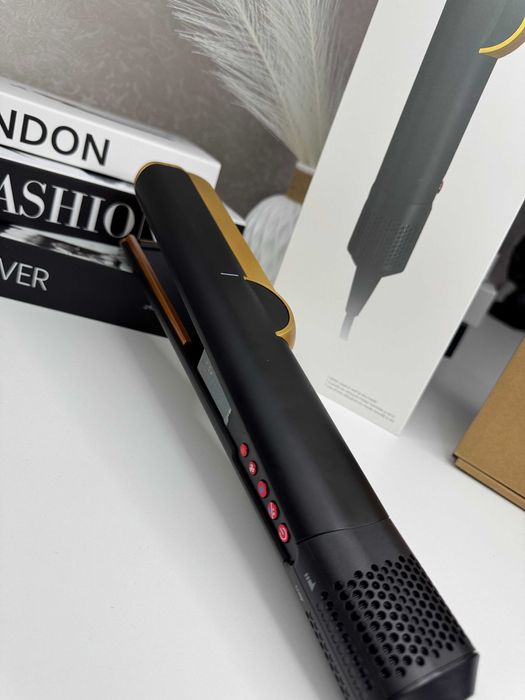 Випрямляч-фен 2в1 Airstrait HT-01 Onyx Black/Gold